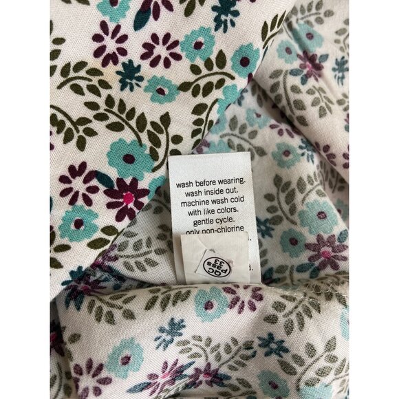Sonoma Womens Floral Tunic Blouse Small Rayon VNeck 3/4 Sleeve Cottagecore - Picture 5 of 10